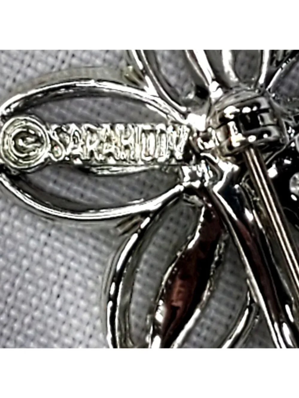 Silver-Tone Flower Brooch 1967 